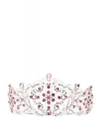 Flower Casting Tiara  TR330095 SILVER LR